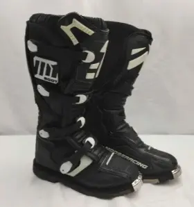 3410-0915 Moose Racing M1.2 Mx Boot/bottle Size Us 8 Adult Rn #80725 4 Strap Steel Toe