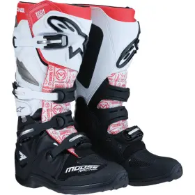0212024-1225-12 Moose Racing Tech 7 Boots By Alpinestars 10 Black/white/red