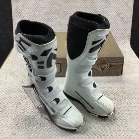 3410-0988 Moose Racing M12 Mx/atv Boots Mens 7 Us White Black Off-road Motocross Enduro Ce