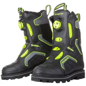 20960-7511 Motorfist Mens Size 11 Stomper Boa Snowmobile Boots Black / Hi-vis