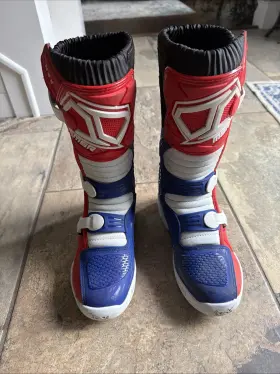208-2720-005 Msr M3x Motocross Boots Us Size 7-red/white/blue