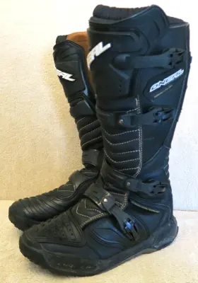 0024737 Oneal Oftneal Mx Element Motocross Boots Black Off Road Motorcycle Atv Mens Size 12