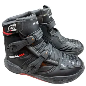 0025454 Oneal Oftneal Mx Riding Shorty Boot 2 Men S Size 9 Dirt Bike Motocross Boots Black Red