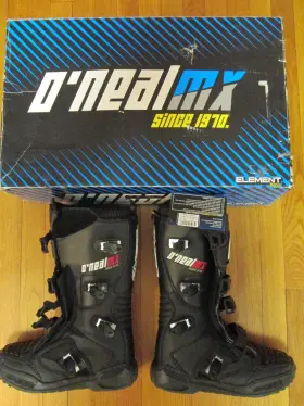 0321-110 Oneal Oftneal Mx Element Series Mens Motocross Motorcycle Boots Off-road Black Size 10