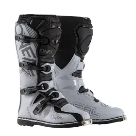 0332-410 Oneal Oftneal Element Motorcycle Boots Off-road Mx Motocross Grey Size 10 Us