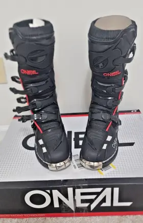 0332-609 Oneal Oftneal Mens Element Squadron Off-road Motocross Mx Boots Size 9 Black/white/red
