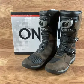 0346-210 Oneal Oftneal Mens Sierra Pro Motorcycle Riding Boots Leather And Suede Brown Size 10