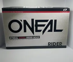 0325-112 Oneal 046068504001 Oftneal Mens New Logo Rider Dirt Bike Boots Size 10 Black -read Below