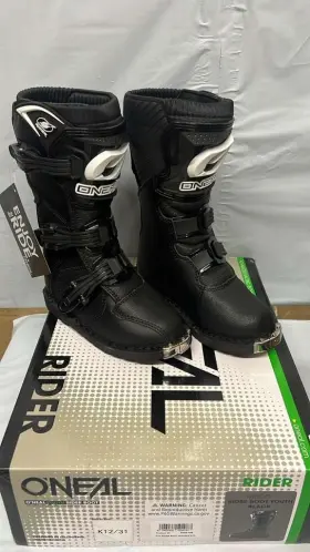Oneal 046068504087 Oneal- Youth Rider Boot Black K-12