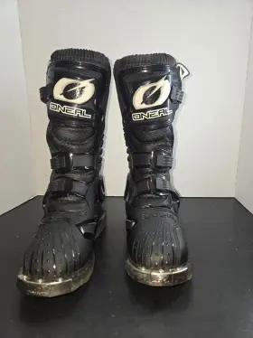 27430 Oneal Oftneal Rider Boots Off-road Mx Motocross Motorcycle Black Size Youth 4pre Owned