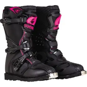 0325-799 Oneal Racing Oftneal Rider Girls Peewee Boots Black/pink Size 12