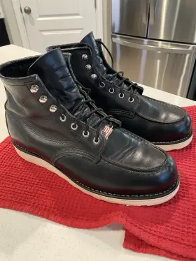9075 Red Wing Heritage Moc Toe Boot Size 10 Motorcycle Classic