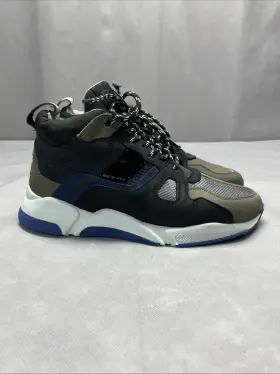 Revit 700001356800 Leather Shoes Boots Sneakers Motorcycle Revftit Astro Black Blue Size 10.5
