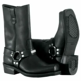 Kw-2001-138-1-m River Road 98382 Mens Black Trad Harness Motorcycle Boots 9.5