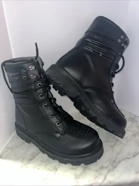 125-0533 Roadkrome Vintage Size 8 Motorcycle Boots Black Highway