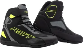 103053f.yel-40 Rst Sabre Moto Ce Shoe Black/grey/flu Yellow Size 7