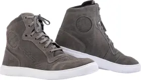 103062gry-38 Rst Hi-top Moto Womens Sneakers 5 Gray Suede