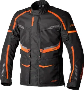 103198org-40 Rst Fits Maverick Evo Ce Motorcycle Jacket Black/orange - Waterproof And