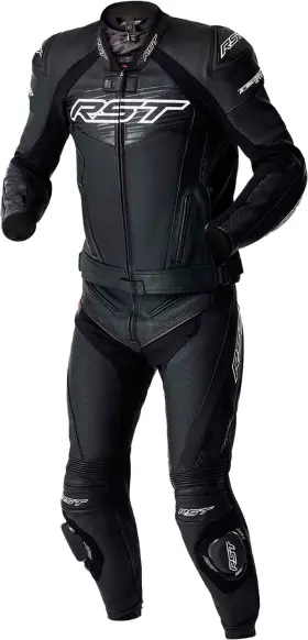 103635whi-42 Rst Tractech Evo D3o Leather Motorcycle Jacket Black/white Medium