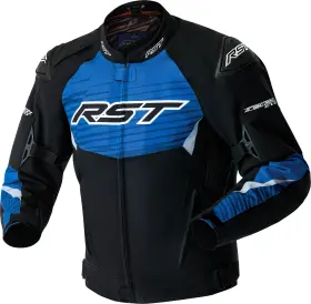 103640blu-40 Rst Tractech Evo D3o Textile Motorcycle Jacket Black/blue