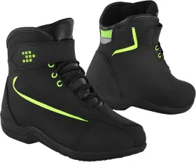 8004 Saga Moto Mens Motorbike Leather Boots Short Ankle Waterproof Shoes Protective Footwear