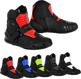 Bt-62 Saga Moto Mens Motorcycle Boots Leather Protective Waterproof Shoes Footwear