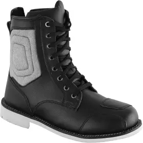 Bt-8118 Saga Moto Men S Motorbike Boots Leather Waterproof Riding Shoes Ankle Protection Non-slip