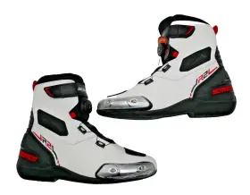 Mr002-2 Scoyco Short Racing Riding Boots With Boa Lace Black/white/red Size Us 10-