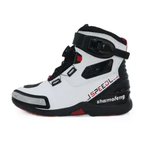 Qxx777-1 Shamofeng Motorcycle Riding Leather Shoes Off Road Racing Boots Anti-collison Toe And Heel