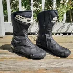 Sidi 017732518453 Performer Air Motorcycle Boots Mens Black Size 10 / 44 Used Great Shape