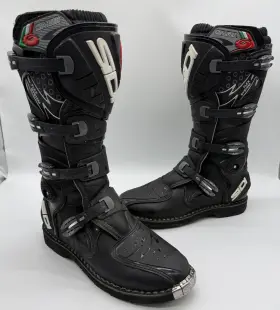 Sidi 017732554253 Charger Mx Motocross Motorcycle Riding Boots Black Mens 12.5 Us / 47 Eu
