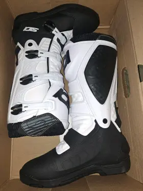 Sidi 017732595157 X Power Sc Lei Mens Mx Offroad Boots Black/white 44 Eur Size 10.5
