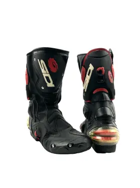 1234 Sidi Vertigo - Size 14 Boots Motorcycle Moto Premium Leather Italy Black