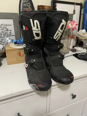 2030-0155-47 Sidi Vertigo 2 Street Motorcycle Boots Black/black Size 47 / 12.5 Us New