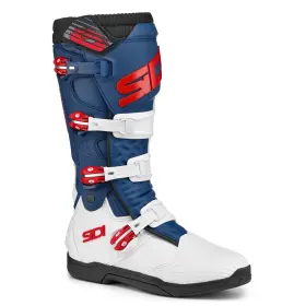 2327-0921-41 Sidi X Power Sc Boots White/navy/red 7 - 7.5 Blue