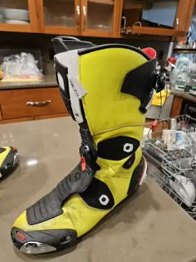 Mag-1 Sidi Ce Racing Moto Boots Yellow/white/black Size Us 11 Eu 46
