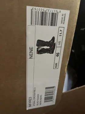 Mfire3 Sidi Mens Crossfire 3 Blk/blk Motorcycle Boots Very Gently Used Size 11.7 Eu 46 Us