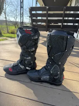 Sid-c3s-bkbk-42 Sidi Crossfire 3 Srs Boots Size 8.5