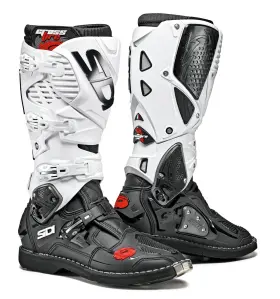 Sid-c3s-bkwh-43 Sidi Crossfire 3 Ta Boots Black/white Size Us 9.5/eu 43
