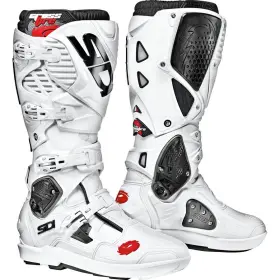 Sid-c3s-whwh-45 Sidi Crossfire 3 Srs Boots - White Eu 45/us 11