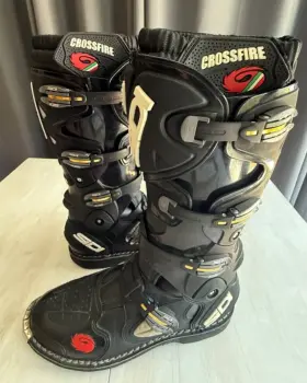 Sid-c3t-bkbk-43 Sidi Crossfire 3 Ta Boots Size 47 Uk 12 1/2 Us