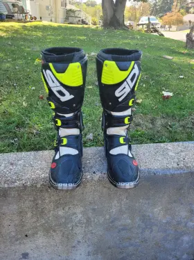 Sid-c3t-wbfy-43 Sidi Crossfire 3 Ta Boots Black/white/yellow Size 11 45