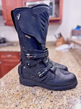 Vadventur2bk41 Sidi Adventure 2 Gore Touring Boots Black Size Us 11.5 Eu 46 Excellent Condition