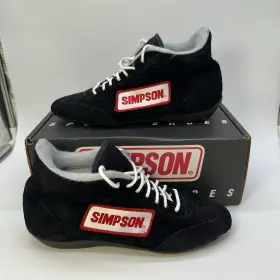 27700bk Simpson 27700 Racing Shoes Style Size 7 Black Suede