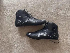 Sparco-001269 Sparco K-pole Kart Boots Karting Shoes - Black Mens Size 10