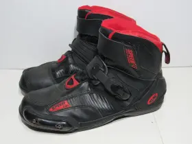 820088 Speed And Strength Motorcycle Hitop Shoes Boots Black/red Mens Size 11 Moto