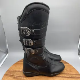 876313 Speed And Strength Moto Lisa Womens Riding Boot Black Size 7