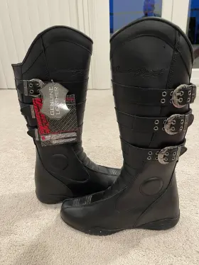 876316 Speed And Strength Moto Lisa Womens Riding Boot Black Size 10