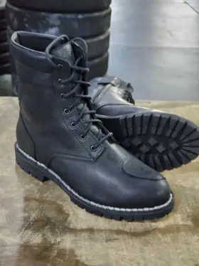 20179t7295w004003 Tcx New Hero Wp Black Full-grain Leather Upper Motorcycle Boots Mens Size 10