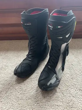 20179t7657-m22 Tcx Motorcycle Boots Rt-race Pro Air Black/reflex Size 12 Worn Once